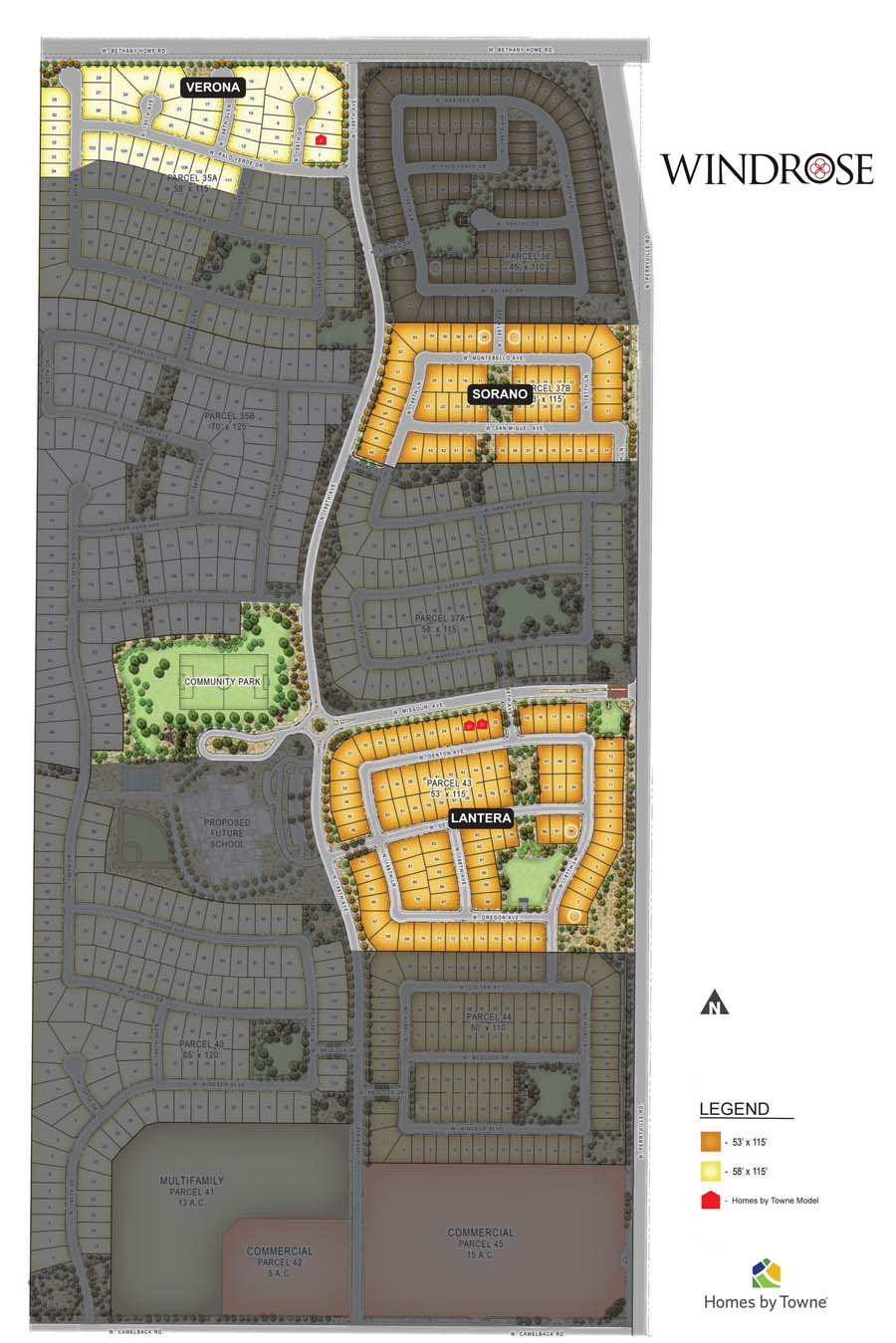 Windrose Verona community siteplan