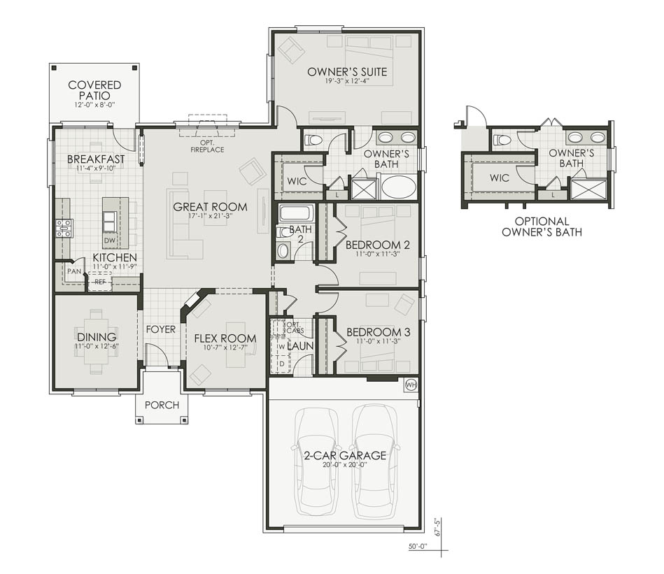 Floor plan diagram of the home